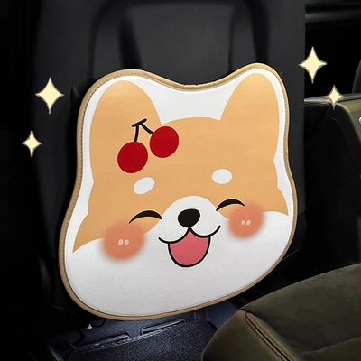 Chair back anti-kick pad, seat back protector, featuring a cute puppy design