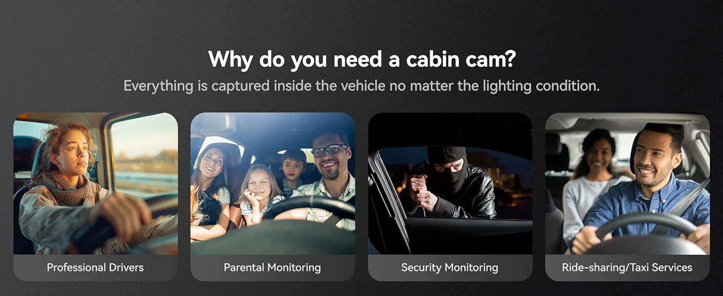 New 11inch HD 4K Bluetooth Wireless Carplay/Android Auto Dual-Lens Dash Cam with WiFi