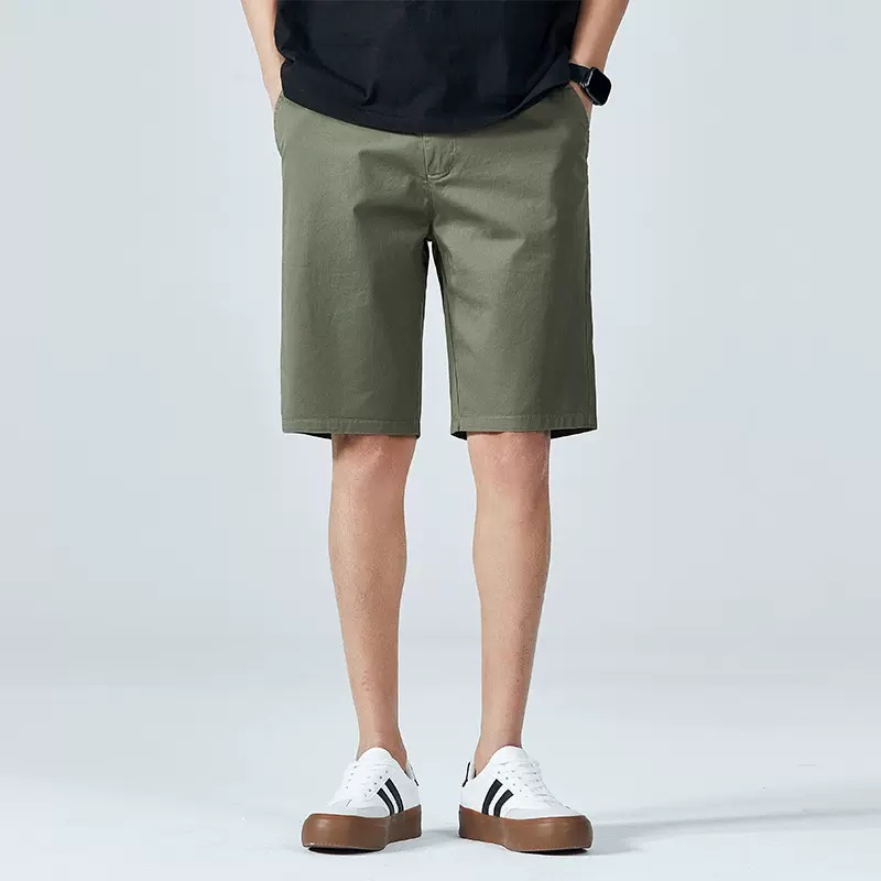休闲短裤男夏季薄款宽松直筒纯棉五分裤潮流百搭男士沙滩休闲裤