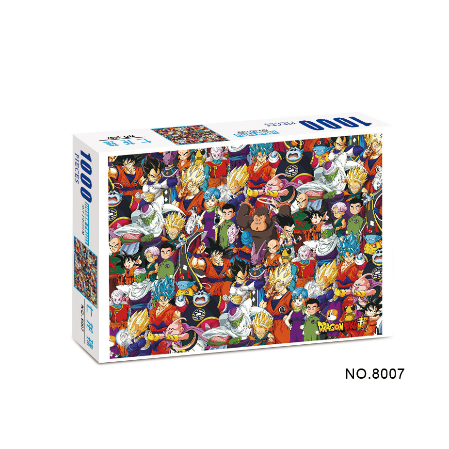 Puzzles avanzados transfronterizos para niños 1000 piezas de dibujos animados One Piece Puzzles de papel
