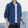 连帽春季跑步运动夹克