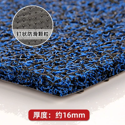 Avtomobil döşəmə paspasları — mat plastic carpet thickened - black-blue-16-4060cm