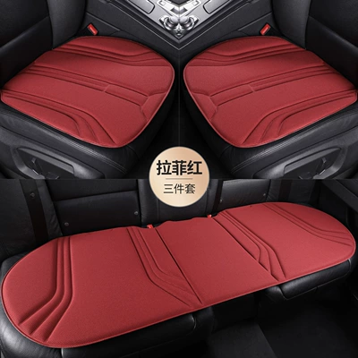 Seat cushion, seat cover — Cushion - lafite-red-complete-set-of-five-seater-car-three-pieces
