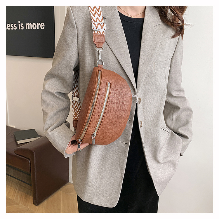 Women's Streetwear Solid Color Pu Leather Waist Bags display picture 7