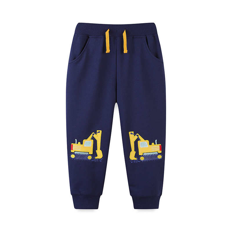 Estilo europeo y americano otoño nuevos muchachos al por mayor de los niños dibujos animados bordados Pantalones deportivos un envío image 7