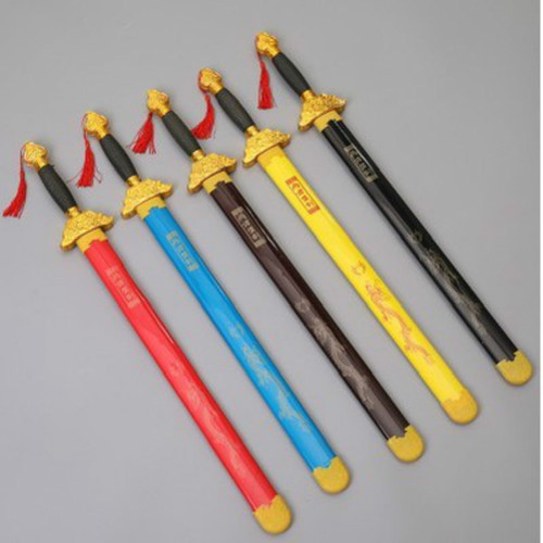 Children's Green Dragon Sword Wooden Sword Bamboo Crafts Simulation Sword Martial Arts Knife Performance Props Street Stall Temple Fair Toy