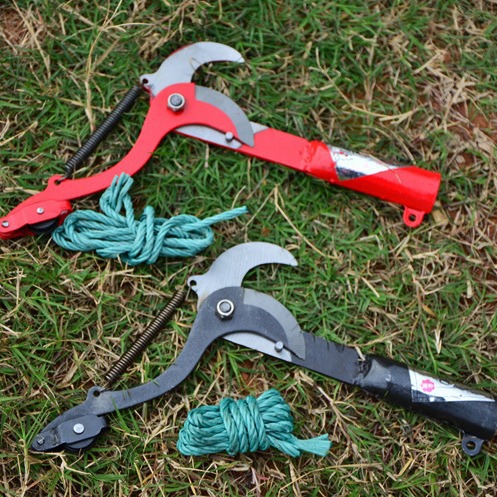 Tijeras de rama alta con cuerda recogedor de frutas tijeras de gran altitud tijeras de rama de cabeza poda de gran altura jardín lote de ahorro de mano de obra