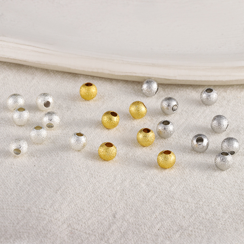 Matte round beads
