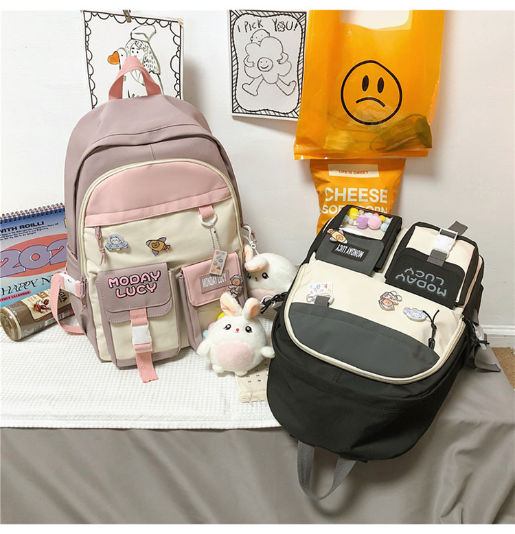 Summer Multi-layer Ultra-light High-capacity Students Backpack display picture 7