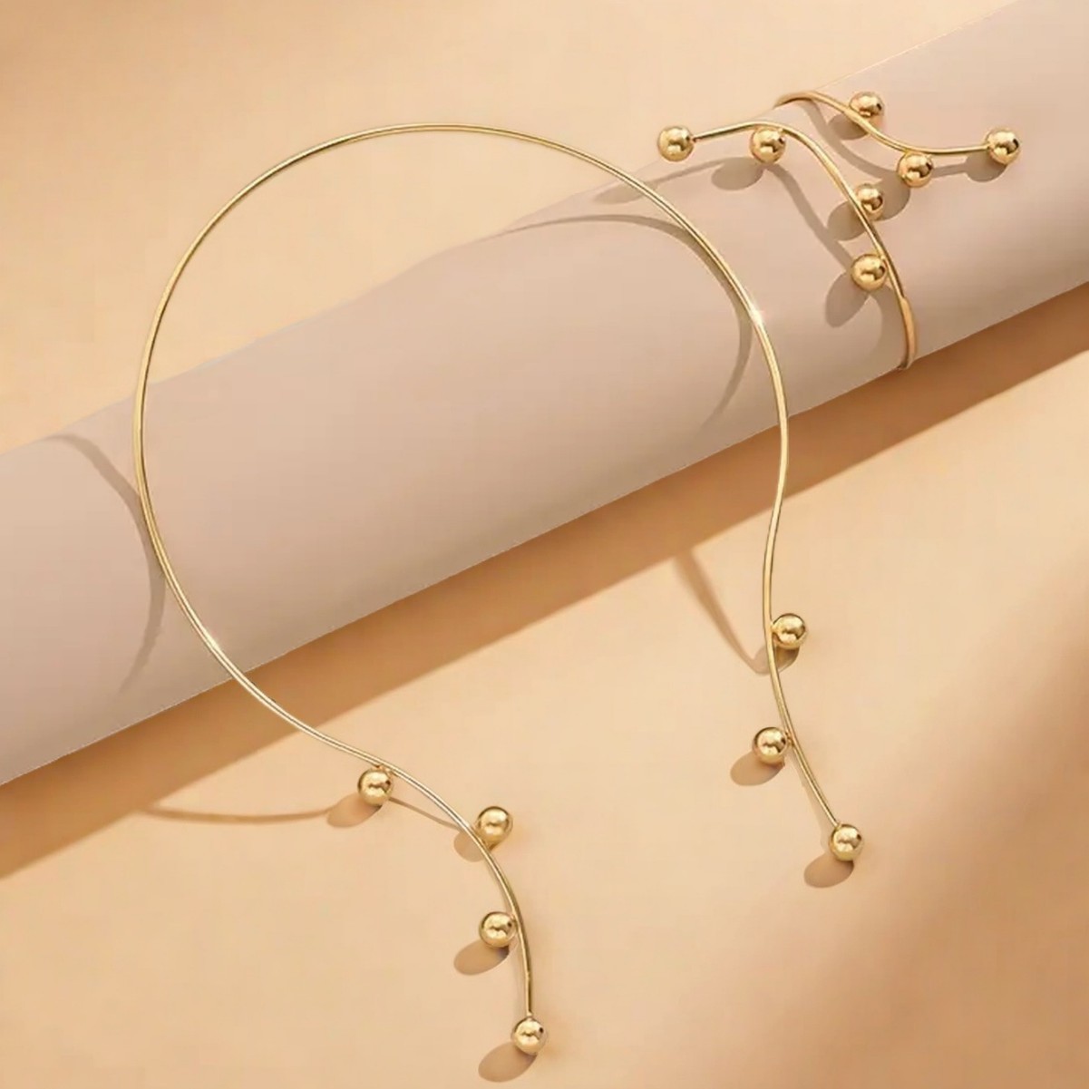 Elegant Simple Style Metal Branches Women's Jewelry Set display picture 3