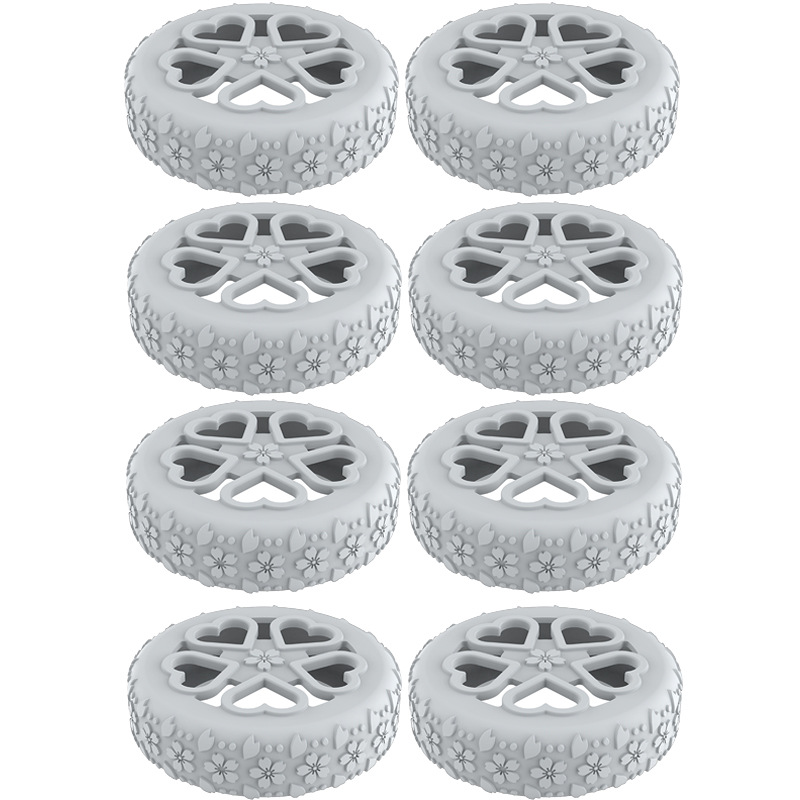 Caster shoesスーツケースホイールシリコン保護カバー耐摩耗性全包スーツケースホイールシリコン保護カバー