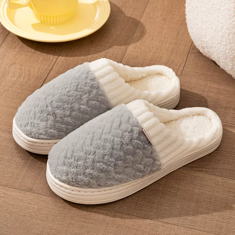 Домашние Slippers зимние нескользящие милые обувные платформы для любимых