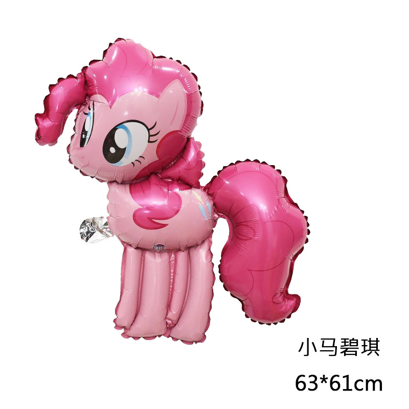 Pony, three dimensional rainbow balloon, in 3d format, unicorn