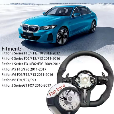 Suitable for BMW F30 F10 F31 F20 leather sports steering wheel M2M3 (Steering wheel) - m-standard-flat-mouth