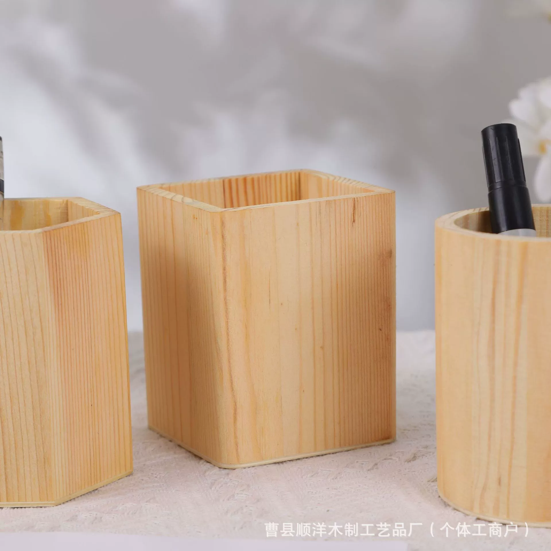 Современная деревянная подставка для ручек, коробка для хранения
