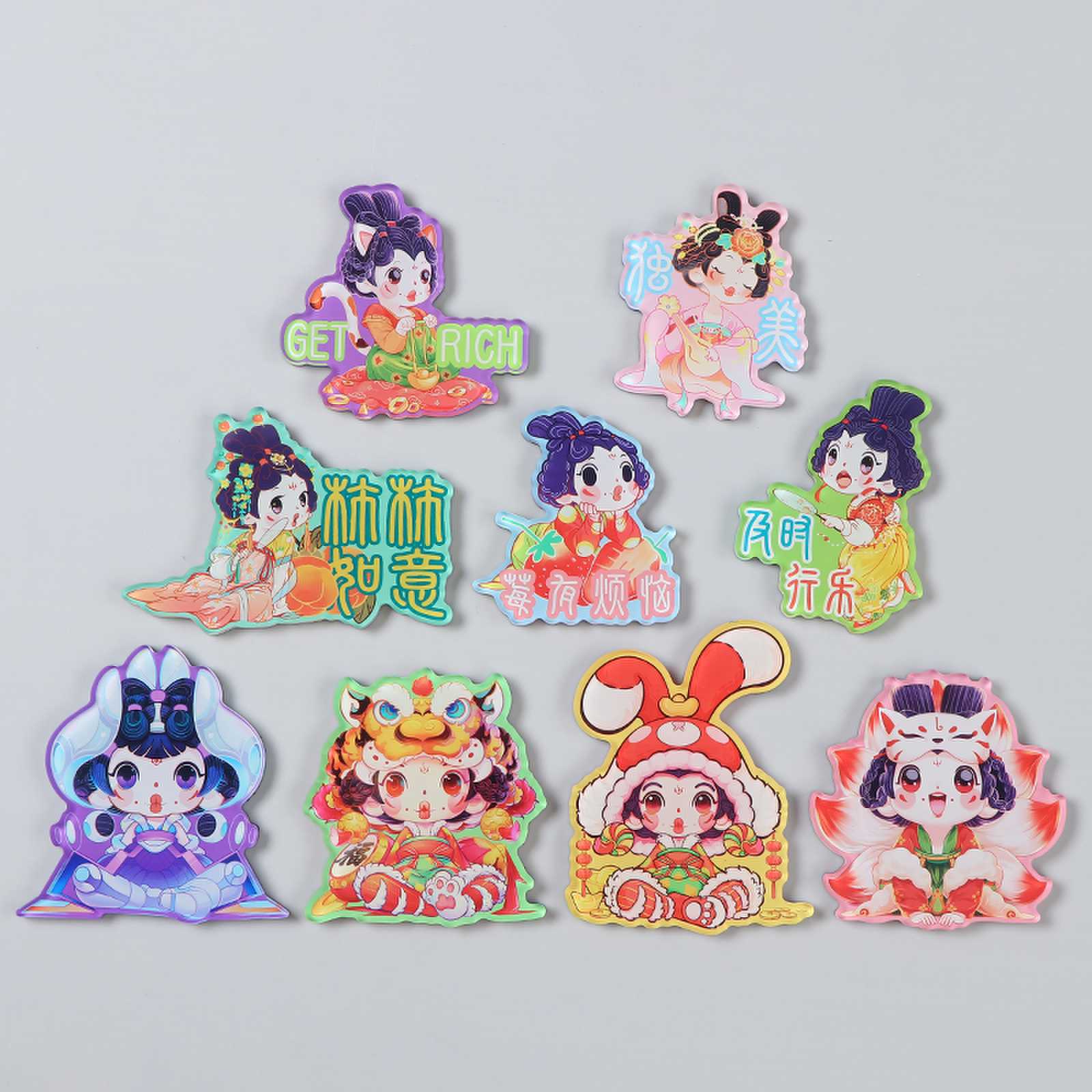 亚克力冰箱贴简约创意磁力贴个性文字家居装饰贴办公室白板磁性贴