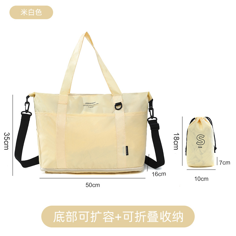 Cross-border Foreign Trade Large-capacity Expandable Trolley Case Luggage Bag Single-shoulder Lightweight Multifunctional Travel Storage Bag