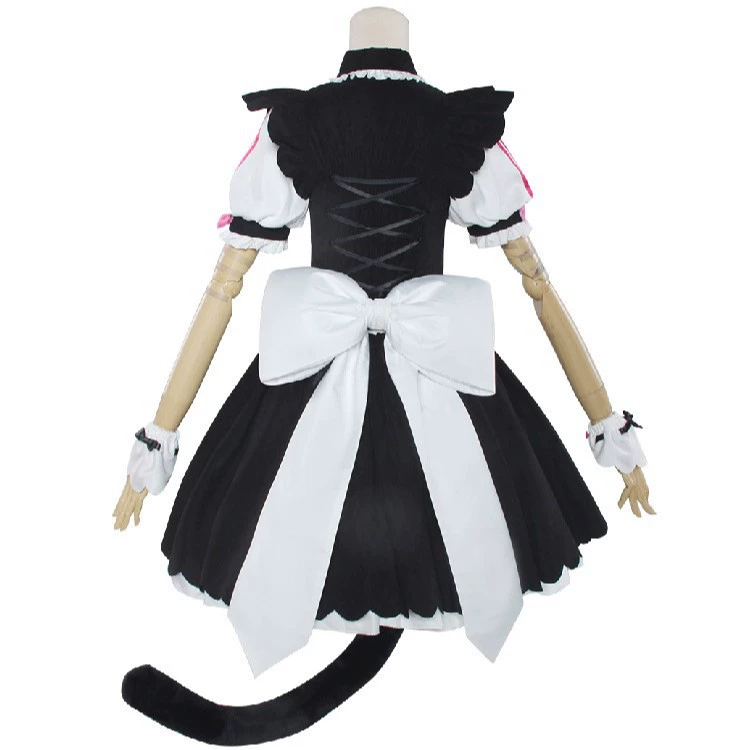 Косплей костюм горничной Cat Girl Paradise (Cat Girl Paradise), кружевные вставки, размеры S–XXXL