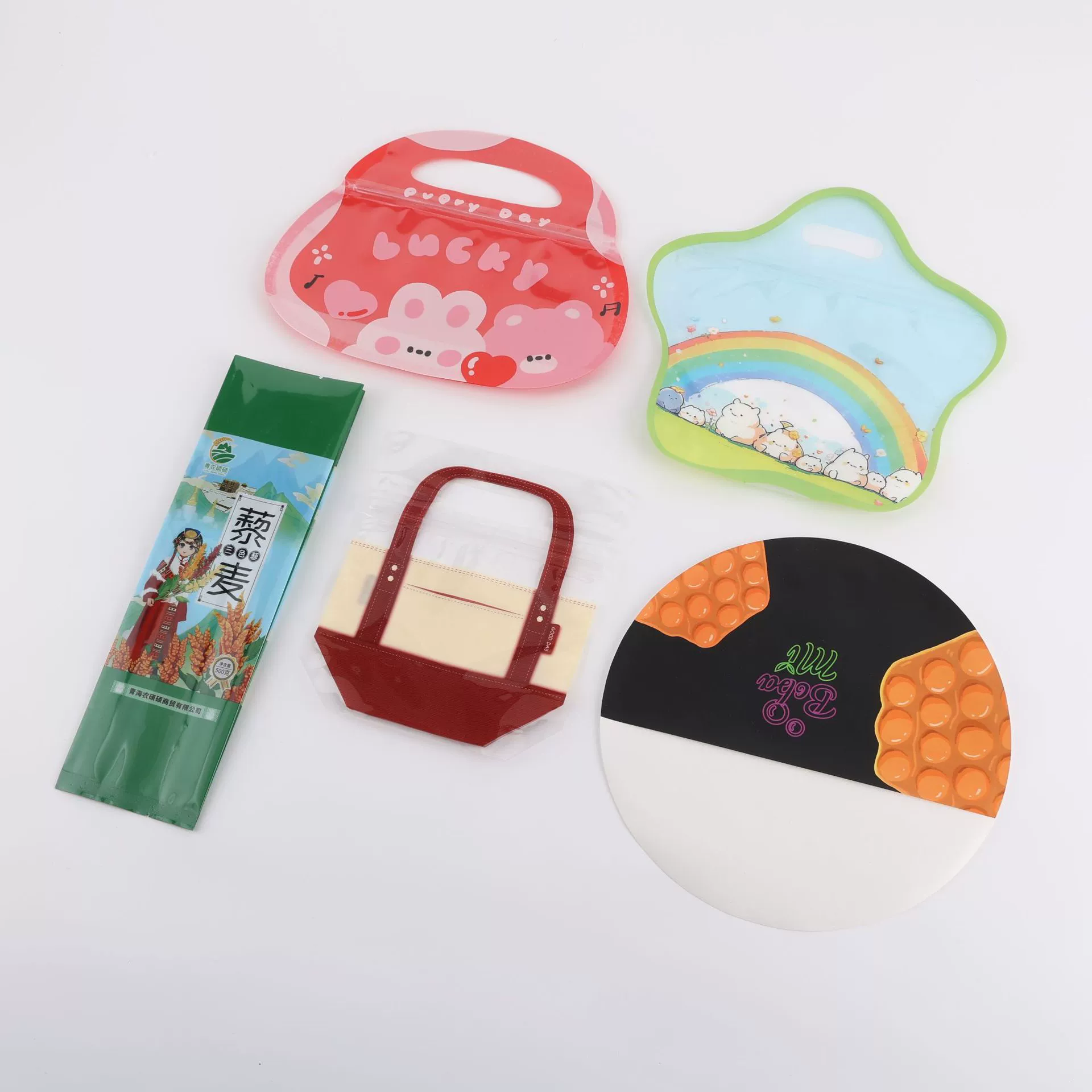 Индивидуальная упаковка для лапши, пакет для сушеной лапши с лапшевым ножом «драконья борода», пакет для закусок с четырехсторонней герметизацией и задней герметизацией.