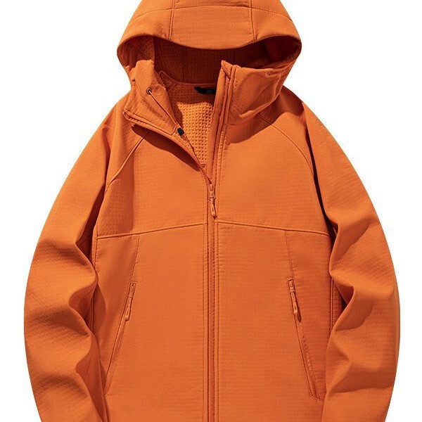 2026 New Men's Autumn Jacket Coat with Hood, Trendy Brand Casual Long Sleeve Loose Men's Top, Wholesale from Manufacturer