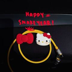 新款Hellokitty蝴蝶结无痕车用粘钩挂钩收纳可爱收纳装饰用品女