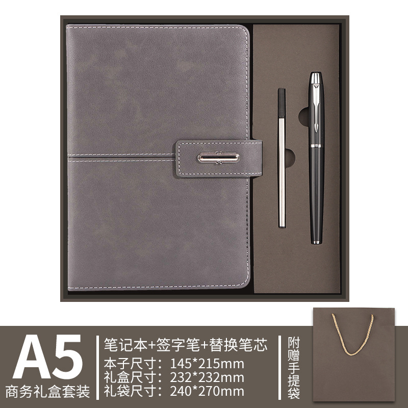 Negocios transfronterizos paquetes de cuadernos llogo lincoln botón de oficina cuaderno de tarjetas de taza de regalo caja de regalo
