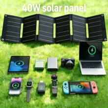 Solar energ DC USB PD 40W̫����ۯB���ɳ��֙Cƽ��Pӛ�����
