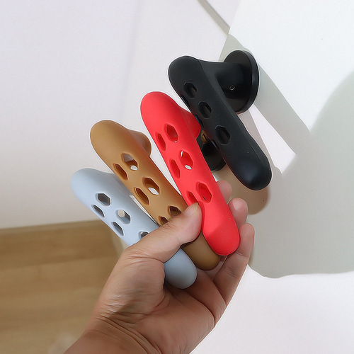 Manufacturer supplies soft silicone door handle protective cover, children's baby anti-collision protective cover, hollow room door cover