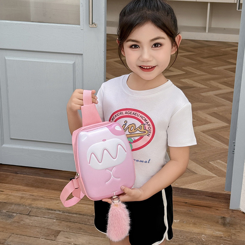 Bolsos de niñas bolsos de pecho de dibujos animados para niños lindos bolsos de cinturón de niñas 2025, nuevos huevos para niños mochila pequeña
