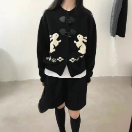 女式针织衫;女式马甲;时尚休闲套装