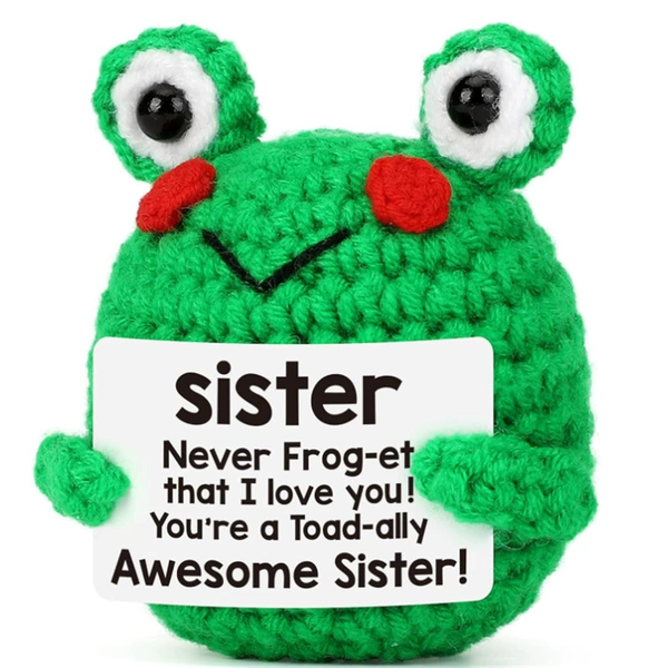 Sister blush green frog