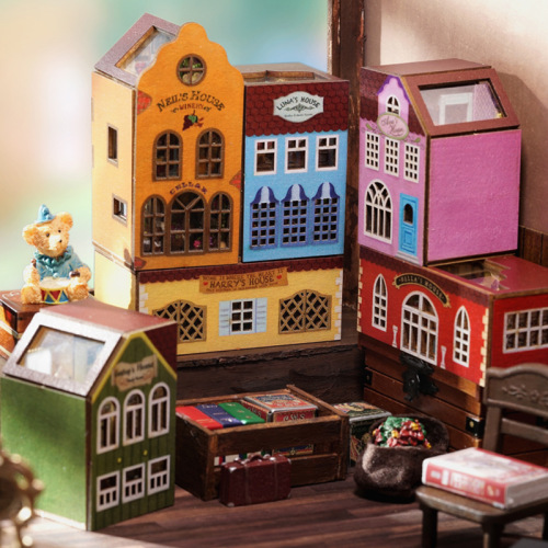 Zhiquwu diy cabin QH series building block town hand-assembled mini toy model can be single and assembled