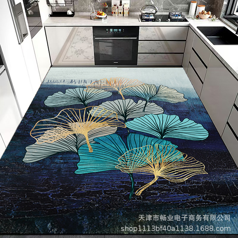 Cross-Border Kitchen Floor Mats Are Stain-Resistant, Non-Slip, Water-Absorbent, Diatom Mud, Quick-Drying, Washable, and Can Be Used as a Full-Cover Home Kitchen Carpet