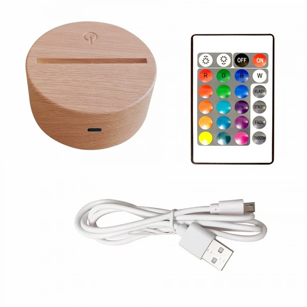 Colorful touch + remote control wood grain-type-c interface