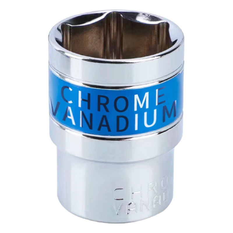 Juego de llaves de vaso eléctricas de banda azul de acero al cromo vanadio, fabricante original, herramienta hexagonal duradera, juego completo de cabezales de vaso de 8-32