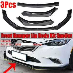 Suitable for 2014-2019 Atenza modified sports front lip, carbon fiber front spoiler, special front lip, full body kit