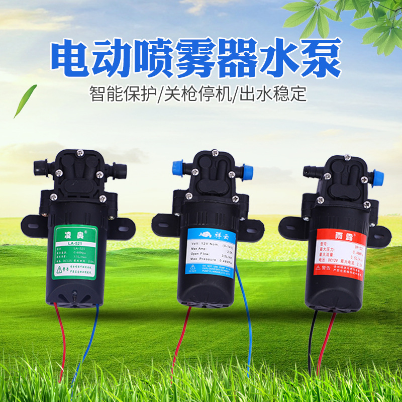 货源供应电动喷雾器水泵 农用电动喷雾器小型抽水泵洗车泵自吸泵