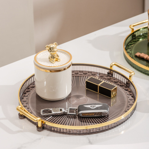 Cross-border high-end fruit plate home living room coffee table fruit and seed snack tray plastic tray high-end snack plate placement plate