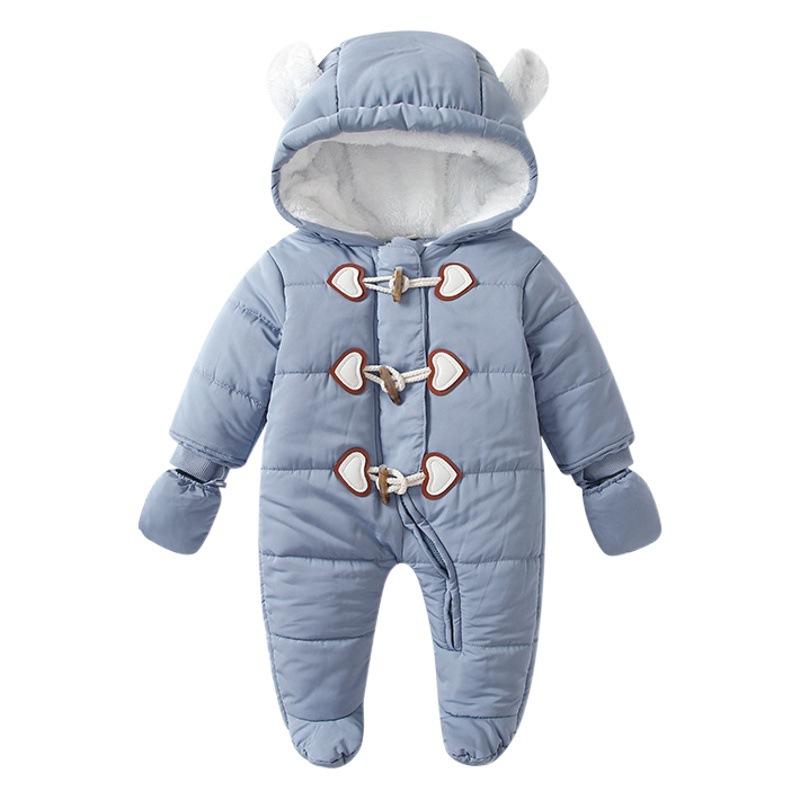 INS popular bebé invierno mono engrosado acolchado forrado de lana caliente Bebé Ropa de algodón acolchado ropa de bebé ropa de los niños de comercio exterior
