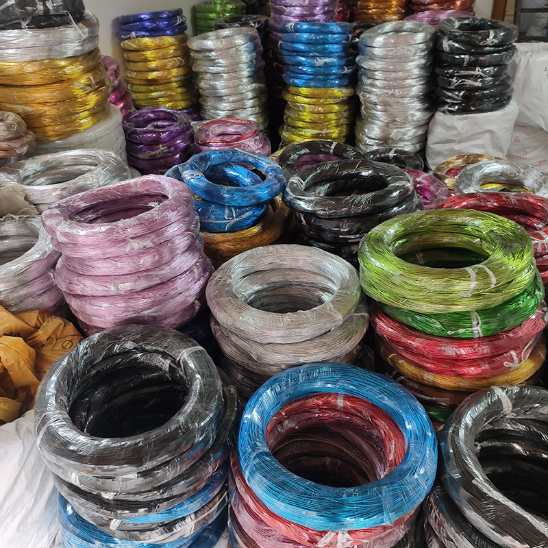 手工铝线耐折弯DIY编织工艺品摆件彩色铝丝支架支撑使用银色纯铝