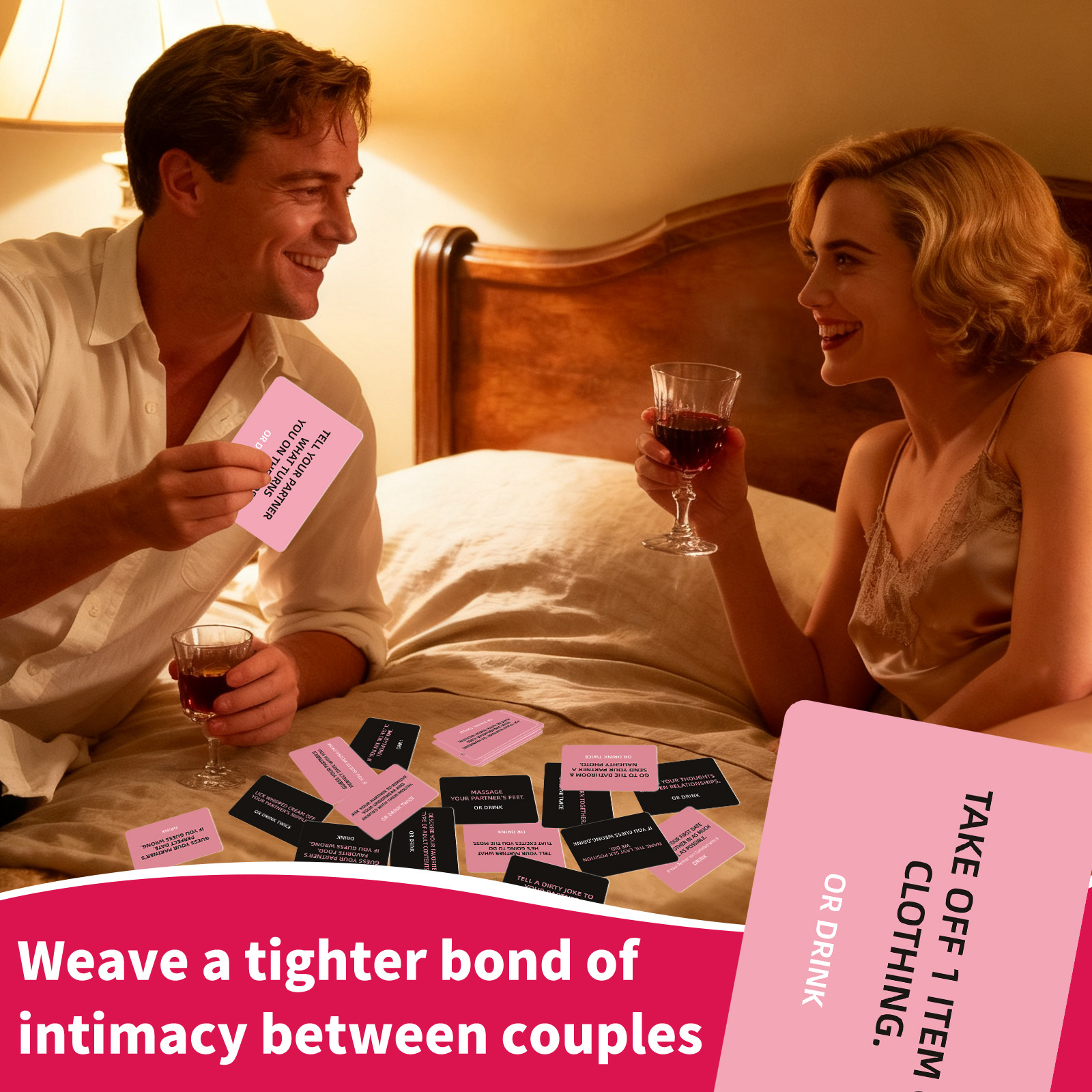 Couple Drinking Game Cards For Romantic Date Nights 50 Pack_voghion.com