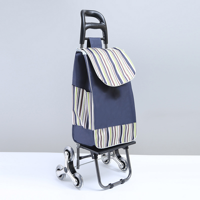 Supermercado portátil plegable carrito de compras Carro de escalada simple anciano carrito de compras de mano al por mayor