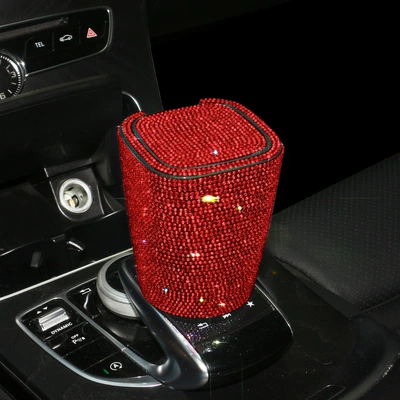 Car ashtray creative covered air outlet - ashtray-red-diamond