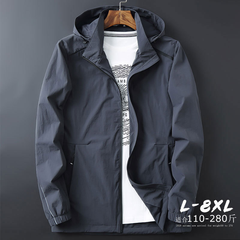 Trendy Brand Workwear Slim Fit Plus Size Jacket Men's Spring and Autumn Fashion All-match Handsome Jacket Fashion Casual