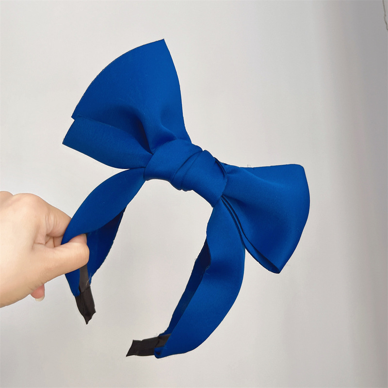 Zhang Tianai same style ~ dopamine blue three-dimensional air cotton oversized bow headband fairy travel hair accessories Zhang Tianai same style ~ dopamine blue three-dimensional air cotton oversized bow headband fairy travel hair accessories