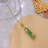 Necklace stainless steel, fashionable accessory, chain for key bag , suitable for import, simple and elegant design