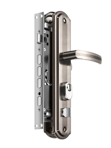 Anti-theft door lock wooden door household universal door lock old-fashioned stainless steel handle set entry door mechanical lock