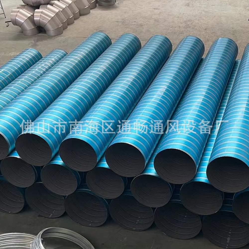 镀锌螺旋风管白铁皮弯头 除尘通风管道螺旋风管接头201不锈钢材质