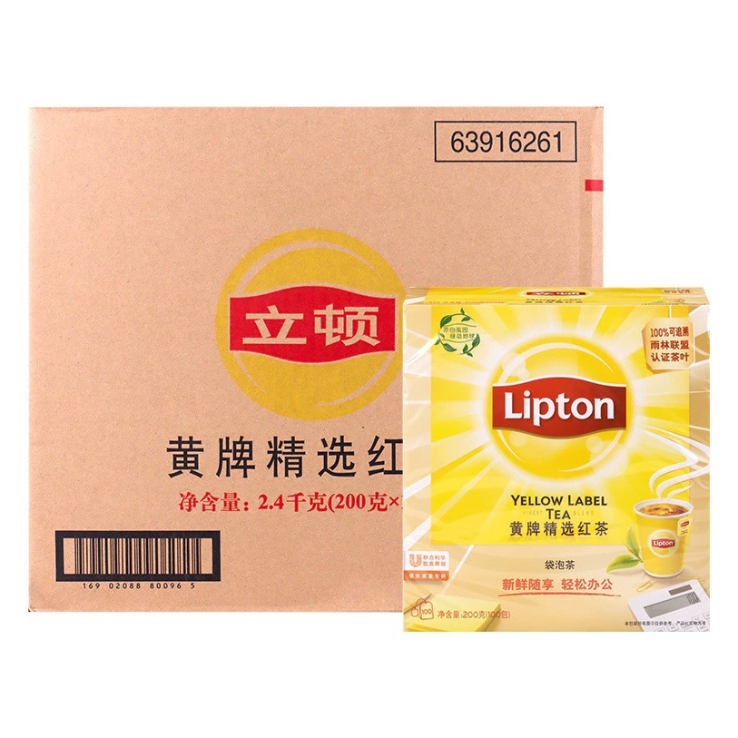 Липтон черный чай желтая карточка выбор черный чай 100 упаковок