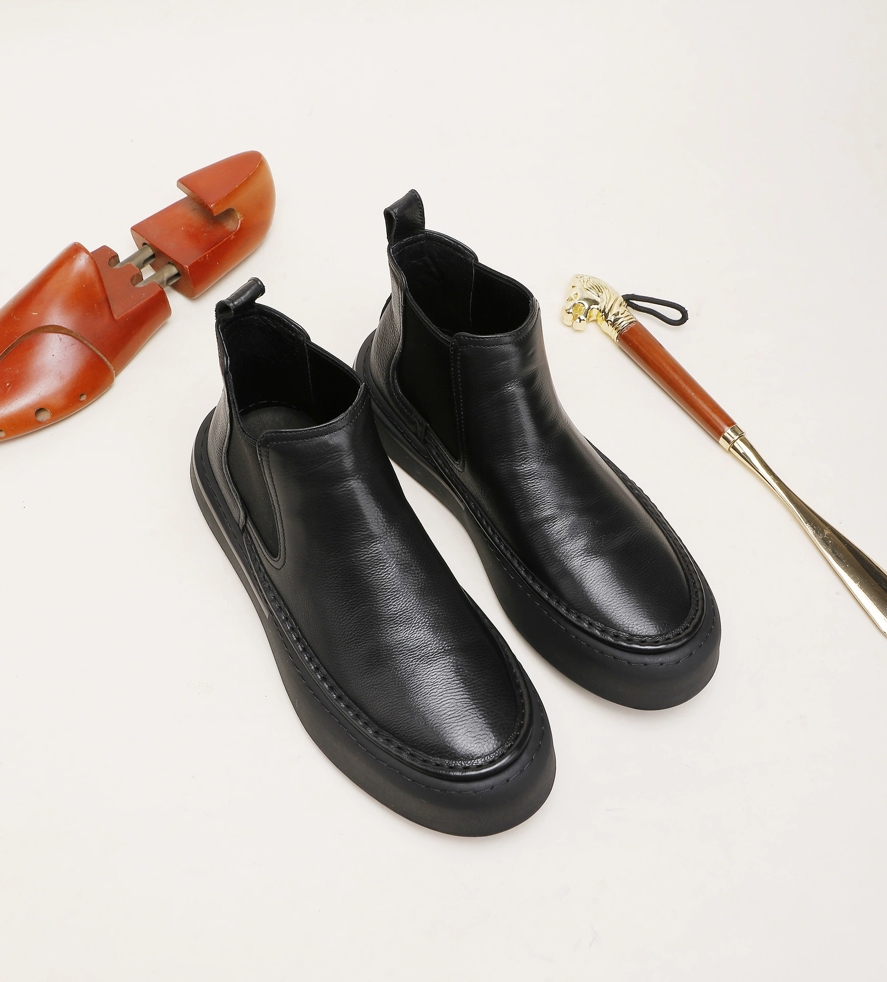 Ботинки мужские, высокие ботинки мужские, рукав, Воловья кожа, рабочая одежда, мягкая кожа, европейская версия